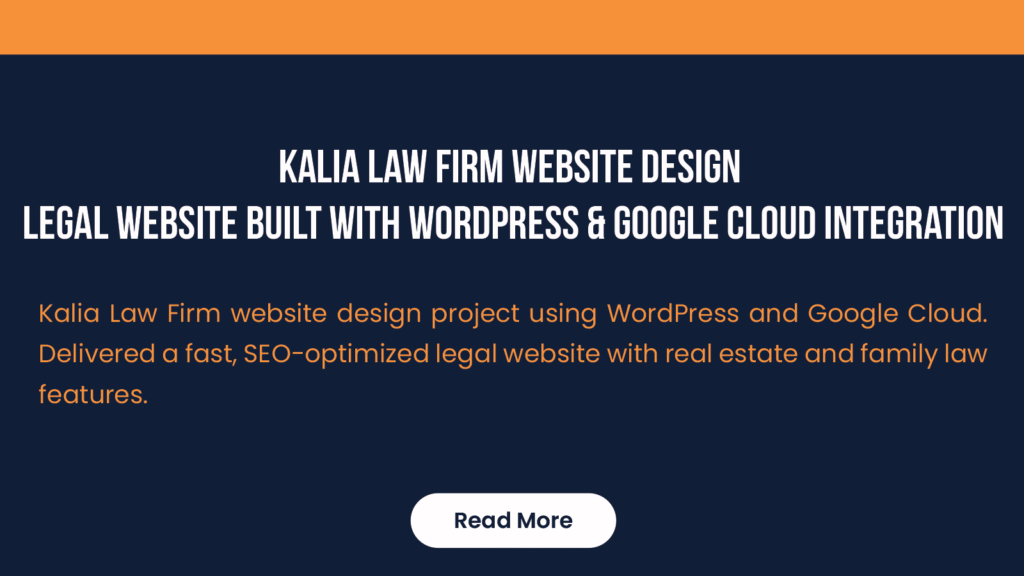 Kalia Law Firm Website Design